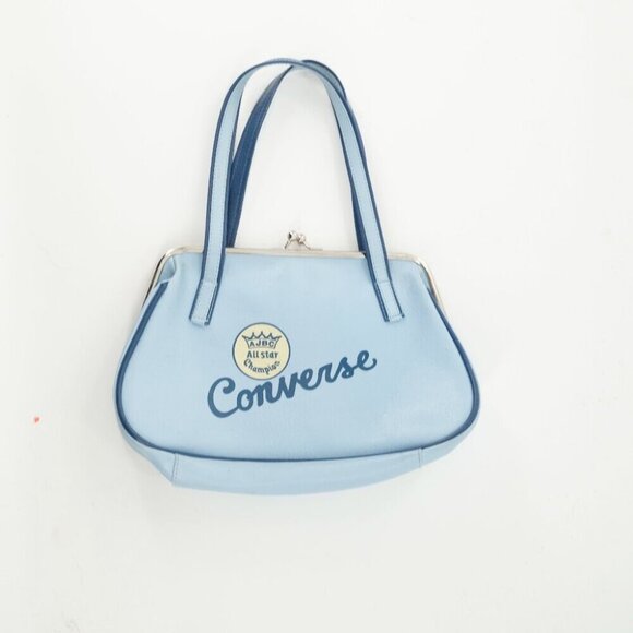 Converse  VTG Converse All Star Champion Blue Bag Sport Purse Mini Handbag AJBC - Picture 1 of 5